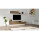 HANAH HOME TV polica Elda White Walnut - 177377