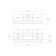 HANAH HOME TV polica Wood Walnut - 177400