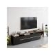 HANAH HOME TV polica Pia Black Walnut - 177440