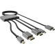 SANDBERG Kabl Display HUB All-In-One USB C/DP/m DP/HDMI - HDMI, 2m - 138623