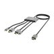 SANDBERG Kabl Display HUB All-In-One USB C/DP/m DP/HDMI - HDMI, 2m - 138623