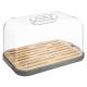 FIVE Kutija za hleb sa poklopcem 29X18X15,9cm polistren/bambus siva - 179681