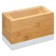 FIVE Kutija za pribor Modern 18x10x12cm bambus bela - 179697A