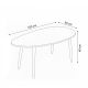 HANAH HOME Klub sto Nora, braon - EP3056634