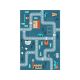 Conceptum Hypnose Tepih ELS582 Blue ( 120 x 180 ) - 180598