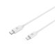CELLY USB - lightning -TYPE C kabl, bela - USBLIGHTTYPECWH