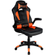 CANYON Vigil GС-2 Gaming chair, PU leather, Original and Reprocess foam, Wood Frame, Top gun mechanism, up and down armrest, Class 4 gas lift, Nylon 5 Stars Base,50mm PU caster, black+Orange - CND-SGCH2
