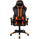 CANYON Fobos GС-3 Gaming chair, PU leather, Cold molded foam, Metal Frame, Top gun mechanism, 90-165 dgree, 2D armrest, Class 4 gas lift, Nylon 5 Stars Base, 60mm PU caster, black+Orange. - CND-SGCH3