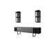 HANAH HOME TV komoda sa policama Black Line, antracit/crna - 181039-1