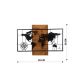 WALLXPERT Zidna dekoracija Mapa Wıth Compass - 181233