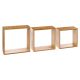 FIVE Set zidna polica Kocka 3/1, bambus - 181333-1