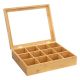 FIVE Organizator za čajeve 23X28X7cm bambus bež - 181826