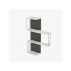 HANAH HOME Zidna polica Cambel, antracit/bela - 181884