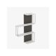 HANAH HOME Zidna polica Cambel, antracit/bela - 181884
