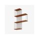 HANAH HOME Zidna polica Cambel, braon/bela - 181885
