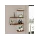HANAH HOME Zidna polica Cambel, braon/bela - 181885