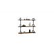 HANAH HOME Zidna polica Uras Walnut - 181895