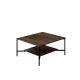 HANAH HOME Sto za dnevnu sobu Black Line Walnut Black 1 - 182035-1