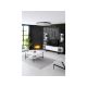 HANAH HOME Sto za dnevnu sobu Black Line White Black - 182036