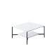 HANAH HOME Sto za dnevnu sobu Black Line White Black - 182036