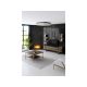 HANAH HOME Sto za dnevnu sobu Gold Line Walnut Black - 182038