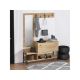HANAH HOME Cipeplarnik sa čivilukom i ogledalom Nonso Sapphire Oak (793ELG3909) - 182236