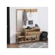 HANAH HOME Cipeplarnik sa čivilukom i ogledalom Nonso Sapphire Oak (793ELG3909) - 182236