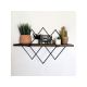 HANAH HOME Zidna polica Wr033, braon/crna - 182240