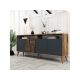 HANAH HOME Komoda Milan Walnut Anthracite 1 - 182349