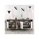 HANAH HOME Komoda Milan Walnut White 1 - 182352