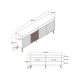 HANAH HOME Komoda Milan Walnut White 1 - 182352