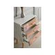 HANAH HOME Komoda Liza, braon/bela - 182377