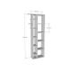 HANAH HOME Polica za knjige Tomi Sapphire Oak - 182534
