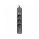 S-LINK Produžni kabl SPG03U 3 utičnice 2XUSB 1X TIP-C, 1.5m, crna - 182587