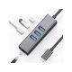 FAST ASIA Adapter TIP C na 3xUSB 3.0+RJ45 - 182720