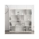 HANAH HOME Polica za knjige Hodbi White Wenge - 183210