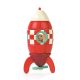 JANOD Drvena magnetna raketa, crvena - J05207