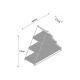 HANAH HOME Zidna polica Hyacinth - 184309