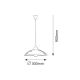 Rabalux Visilica Bloomy E27 1x MAX 60W bela (1848) - 1848-1