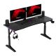 Huzaro Hero 4.6 Crni RGB Podesivi Gaming sto 160x60cm - 1848-1-1