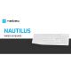 NATEC NAUTILUS, Slim Multimedia tastatura, US raspored, USB, bela (NKL-1951) - EP1697273