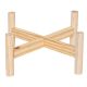 ATMOSPHERA Vaza sa postoljem 24x25cm dolomite/bambus crna - 185435