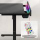 Huzaro Hero 8.7 Crni RGB Električni podesivi sto 140x70cm - 1855-1