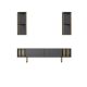 HANAH HOME TV polica Gold Line Anthracite Black 1 - 185764