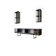 HANAH HOME TV polica Gold Line Anthracite Black 1 - 185764