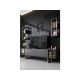 HANAH HOME TV polica Gold Line Anthracite Black 1 - 185764