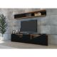 HANAH HOME TV polica Tac Walnut Black - 185803