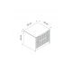 HANAH HOME Noćni ormarić Kale Luxe, krem - 185839