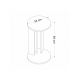 HANAH HOME Konzolni sto Ema, braon/antracit - 185911