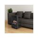 HANAH HOME Sto sa točkićima Edi Anthracite - 185920
